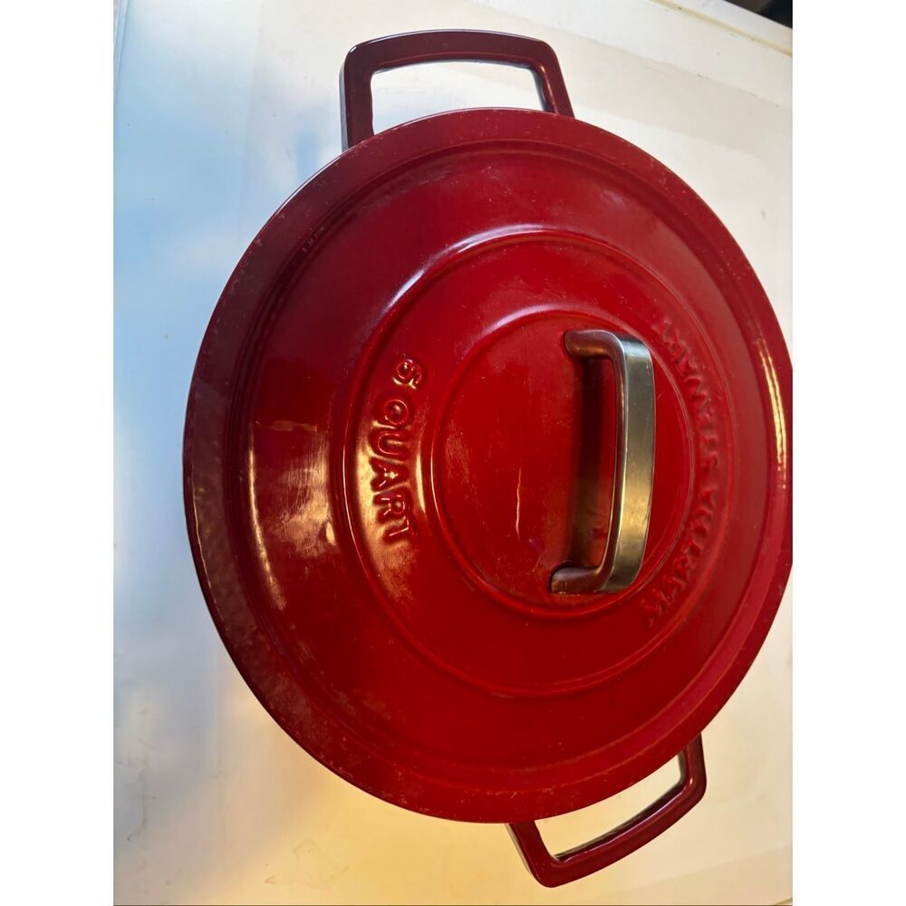 Martha Stewart Cast Iron 6 Qt. Round Dutch Oven